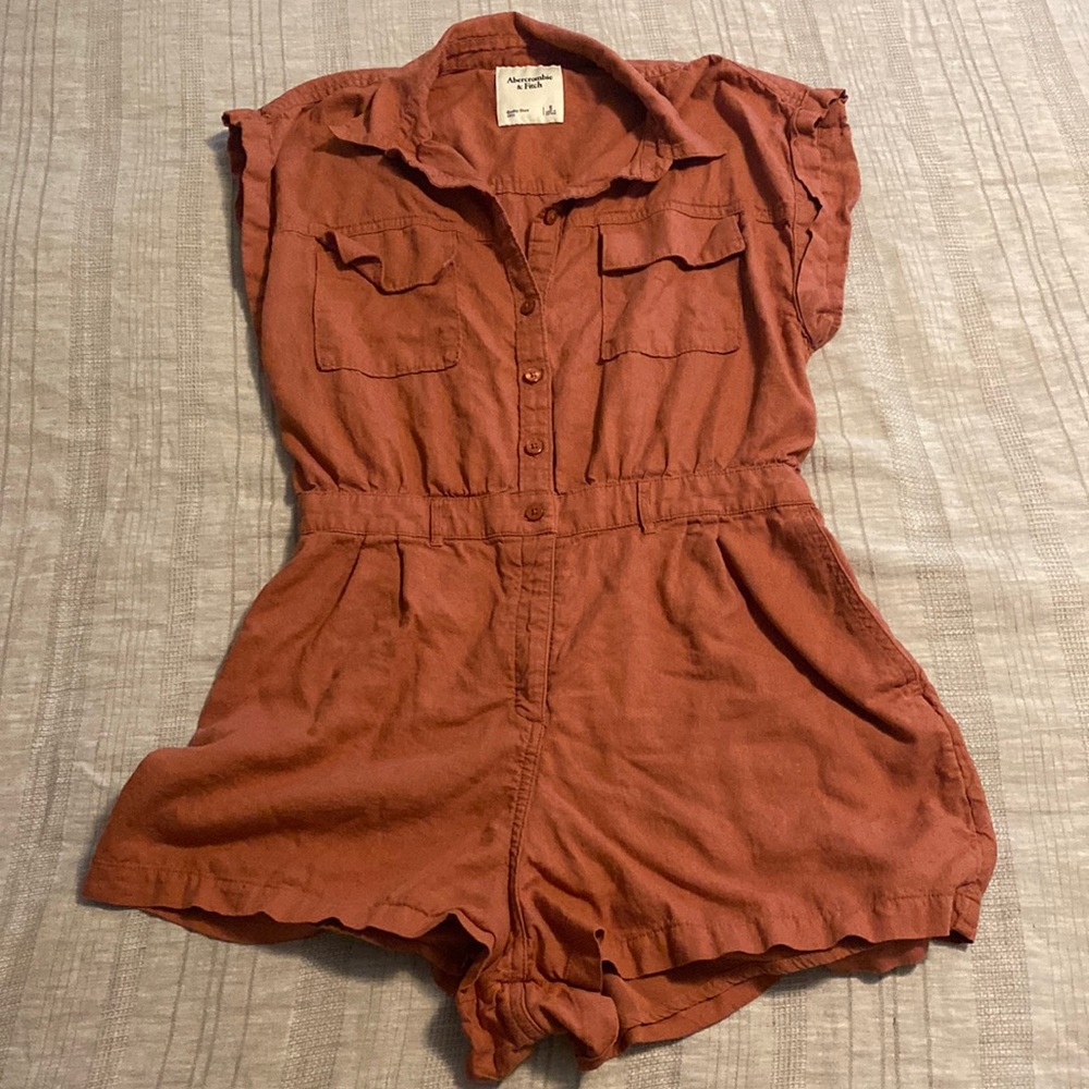 Abercrombie & Fitch Rust Jumpsuit